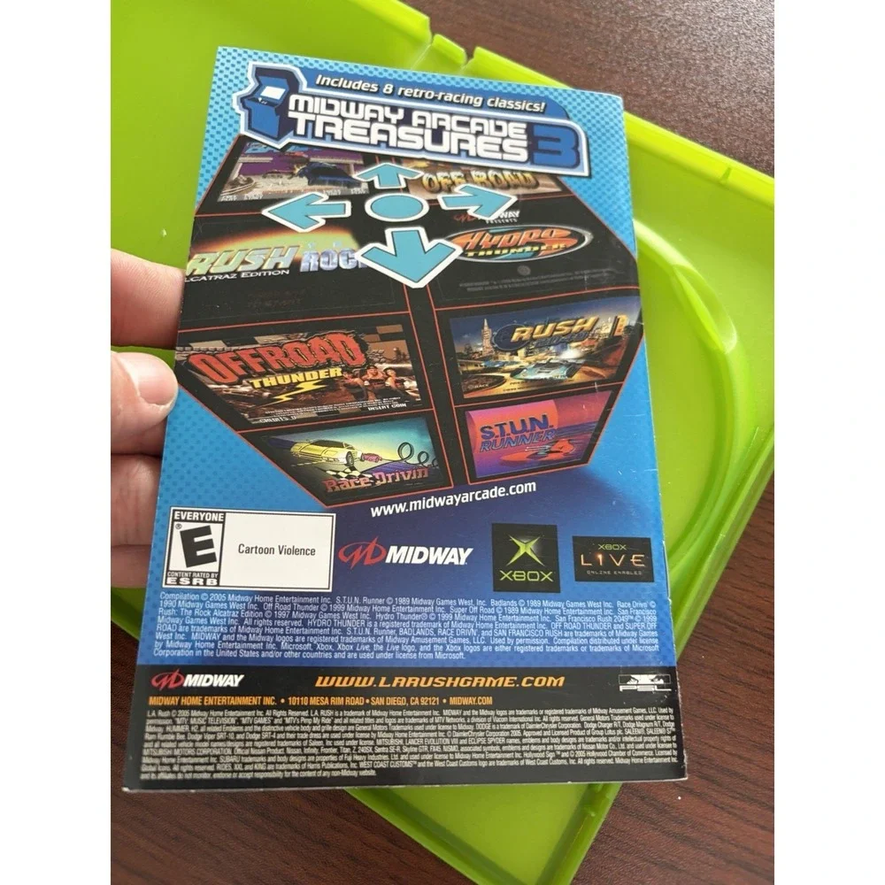 L.A. Rush - Replacement Xbox Cover and‎ Case. NO GAME!!